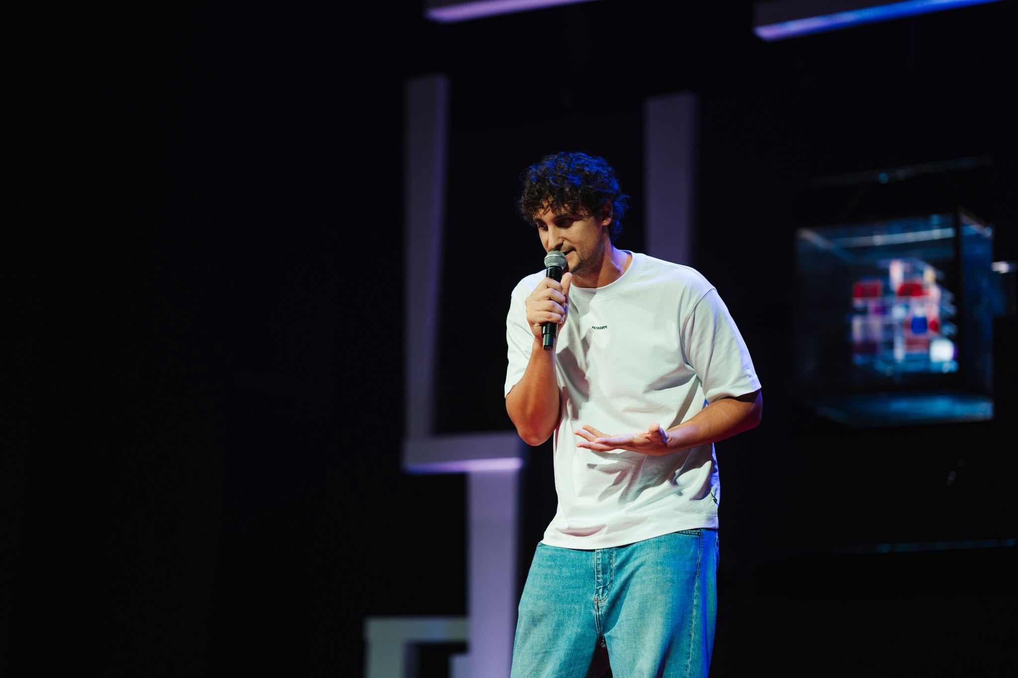 Riccardo Azzali sul palco